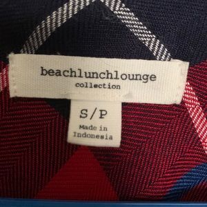 BeachLunchLounge Flannel Shirt NEW
